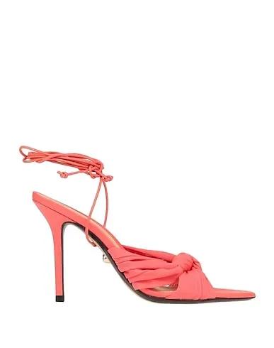 Coral Tulle Sandals