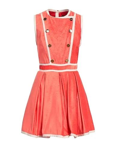 Coral Velvet Short dress