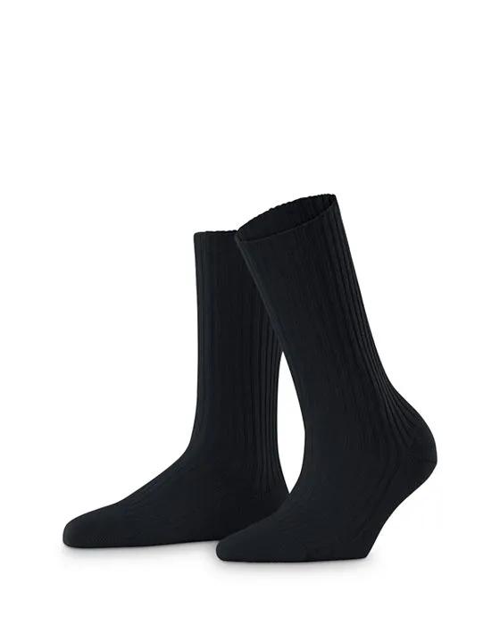 Cosy Wool Ribbed Boot Socks