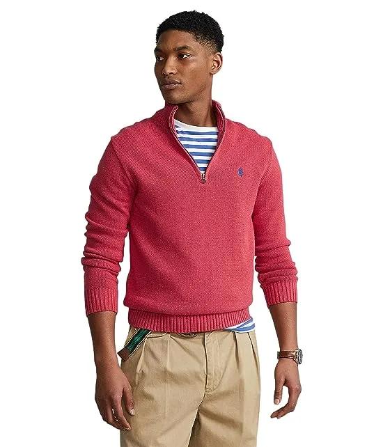 Cotton 1/4 Zip Sweater