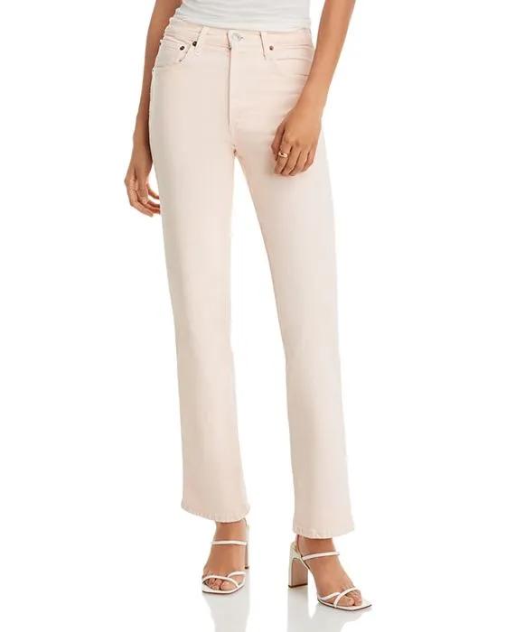 Cotton 90s High Rise Loose Straight Leg Jeans in Sedona