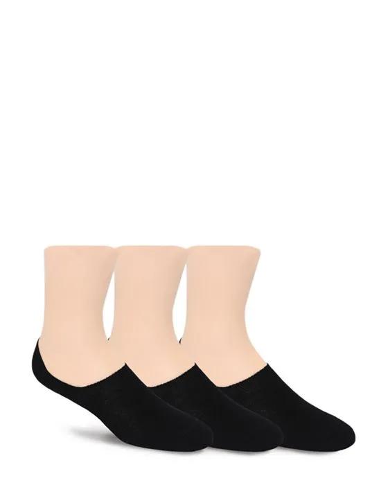 Cotton Blend Black No Show Liner Socks - 100% Exclusive