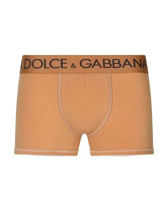 Cotton Blend Logo Waistband Boxer Briefs