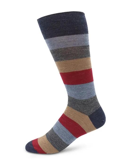 Cotton Blend Rugby Stripe Socks - 100% Exclusive