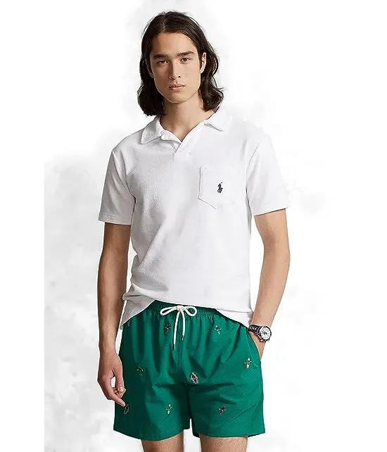 Cotton-Blend Terry Polo Shirt
