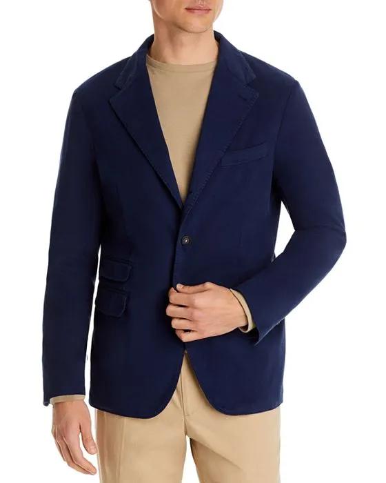 Cotton & Cashmere Garment Dyed Regular Fit Suit Jacket