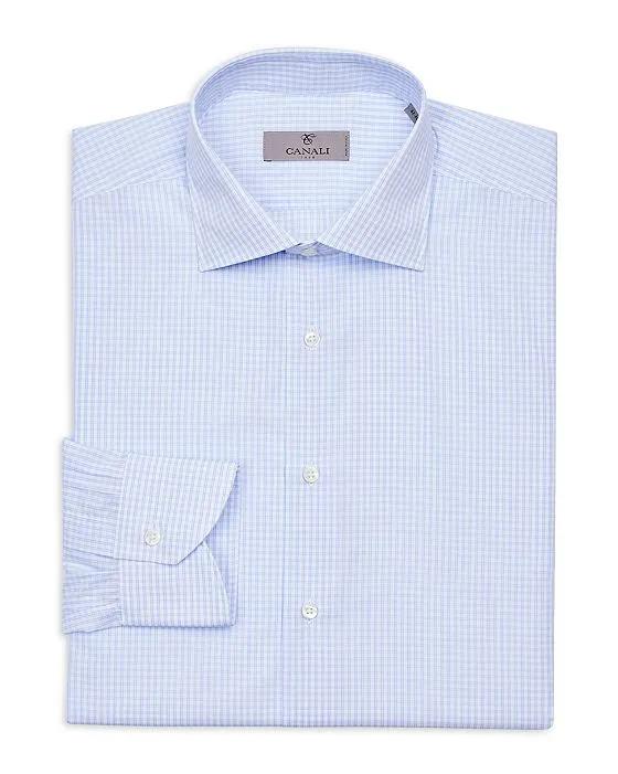 Cotton Check Modern Fit Dress Shirt