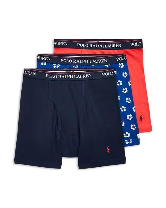 Cotton Classic Fit Boxer Briefs, Pack of 3