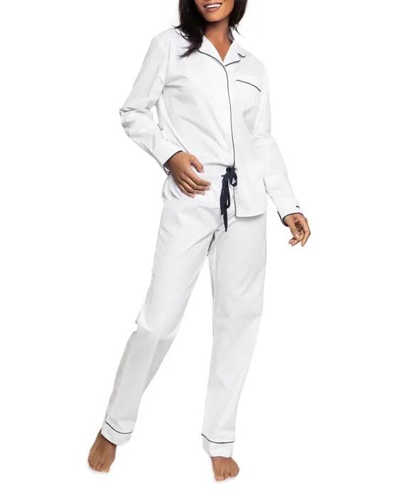 Cotton Classic White Twill Pajama Set