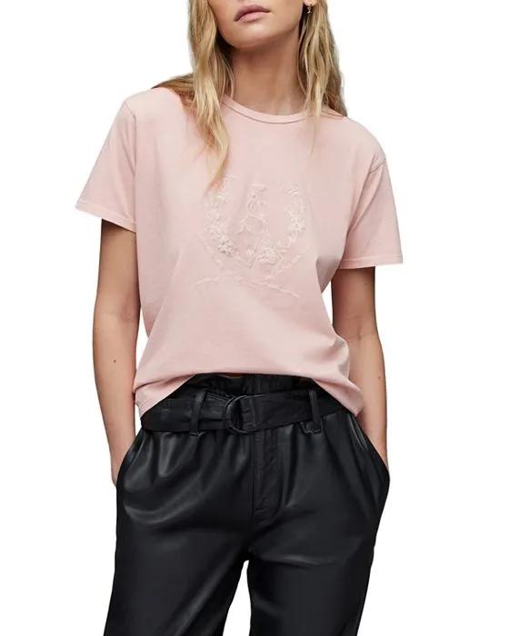 Cotton Grace Embroidered Crest Tee