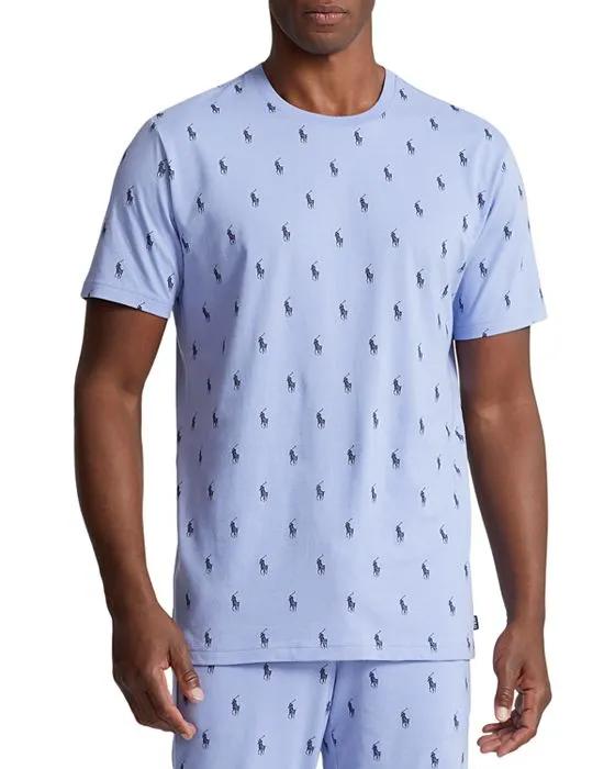 Cotton Jersey Logo Graphic Sleep Tee