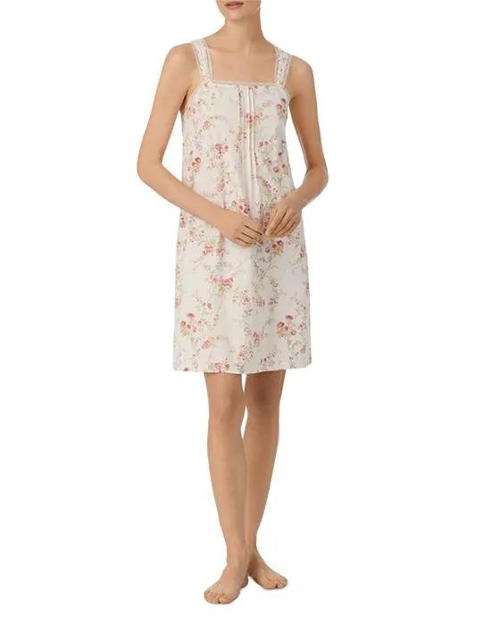 Cotton Lace Trim Chemise