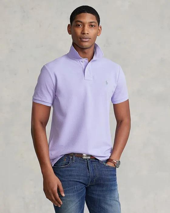 Cotton Mesh Solid Custom Slim Fit Polo Shirt