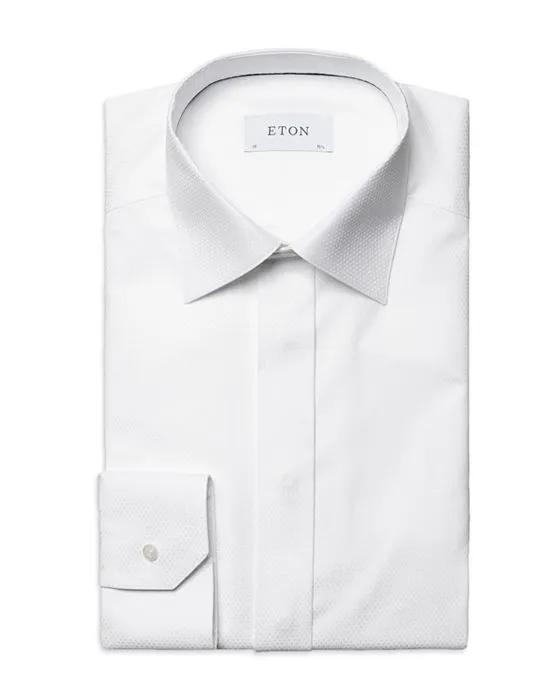 Cotton Piqué Pindot Contemporary Fit Dress Shirt