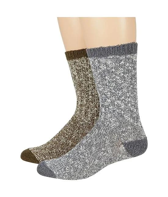 Cotton Ragg Socks 2-Pack