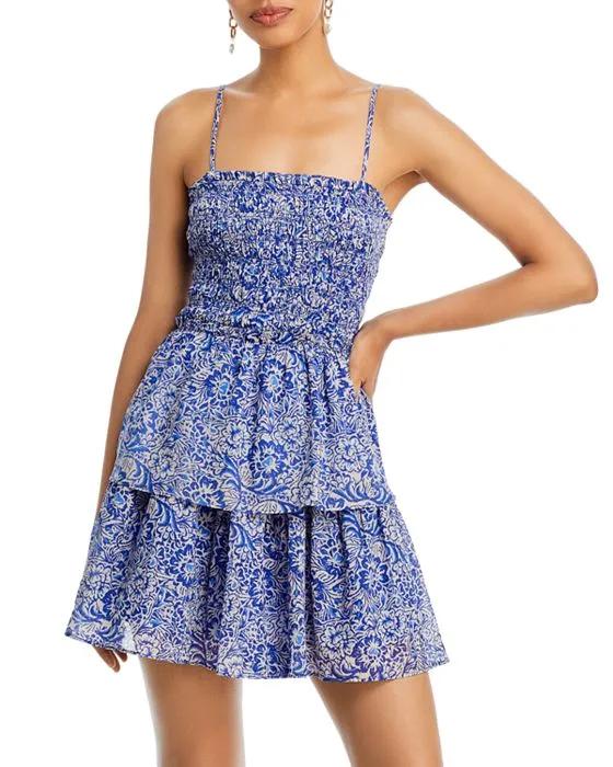 Cotton Smocked Mini Dress - 100% Exclusive
