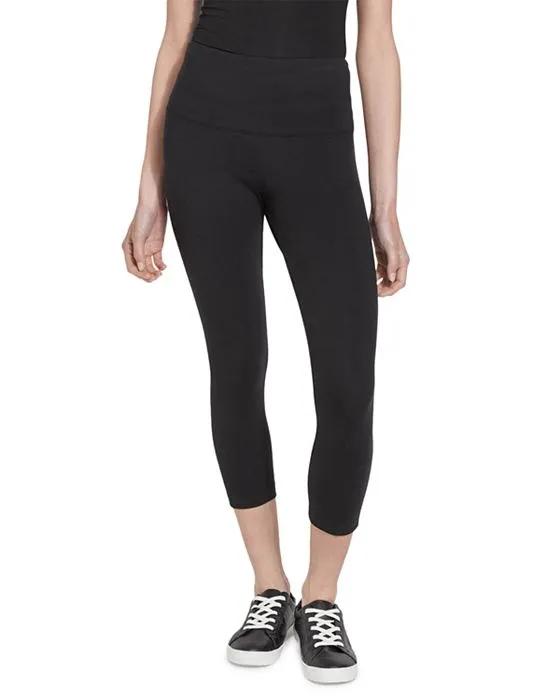 Cotton Stretch Cropped Leggings