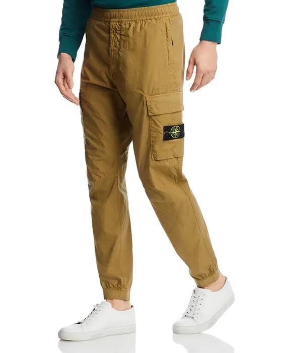 Cotton Stretch Garment Dyed Regular Fit Cargo Joggers