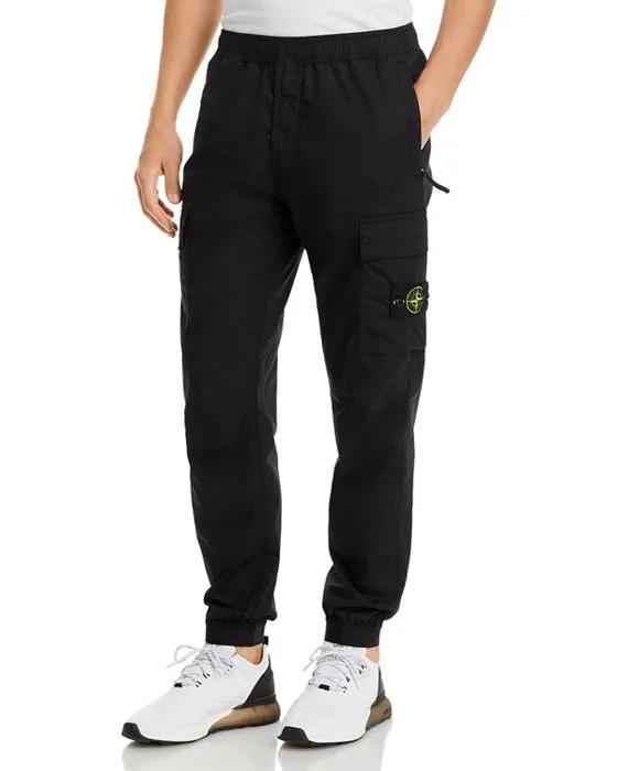 Cotton Stretch Garment Dyed Regular Fit Cargo Joggers