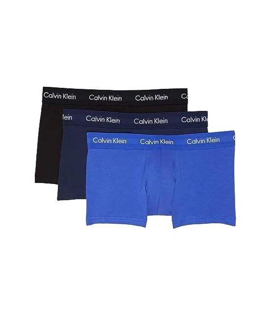 Cotton Stretch Low Rise Trunks 3-Pack