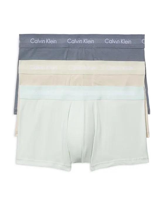 Cotton Stretch Moisture Wicking Low Rise Trunks, Pack of 3