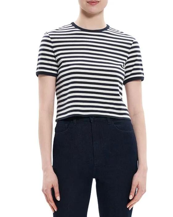 Cotton Striped Ringer Tee