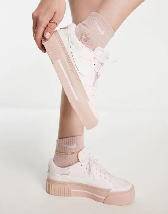 Court Legacy Lift sneakers in pink