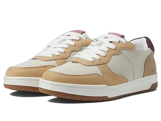 Court Low-Top Sneakers in Washed Nubuck and Suede