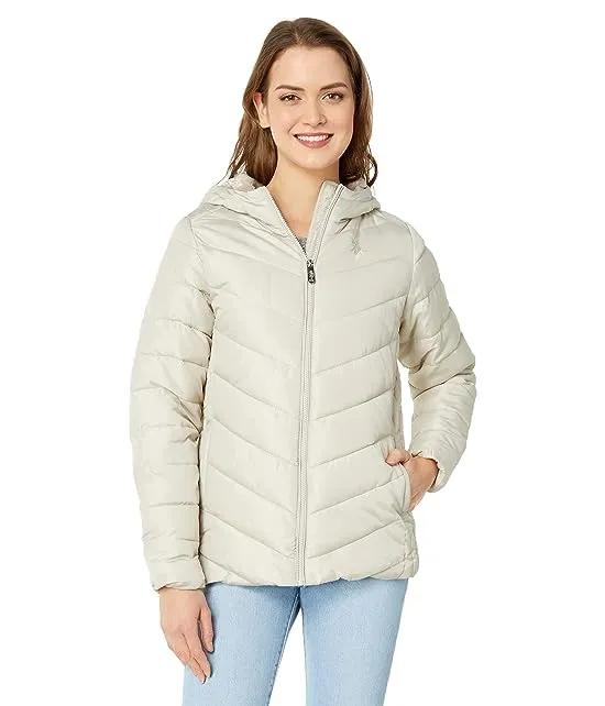 Cozy Faux Fur Lined Hooded Puffer Jacket