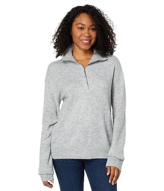 Cozy Sweater Long Sleeve 1/2 Zip Sweatshirt