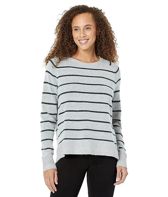 Cozy Sweater Long Sleeve Raglan Stripe Top