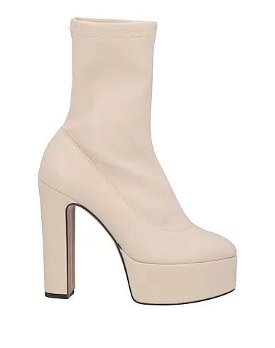 Cream Ankle boot
