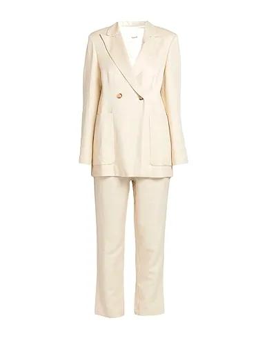 Cream Cotton twill Suit