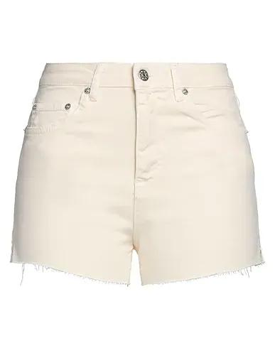 Cream Denim Denim shorts