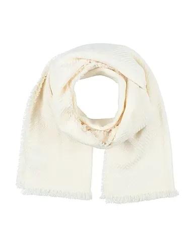 Cream Flannel Scarves and foulards