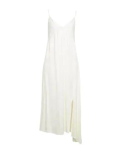 Cream Jacquard Midi dress