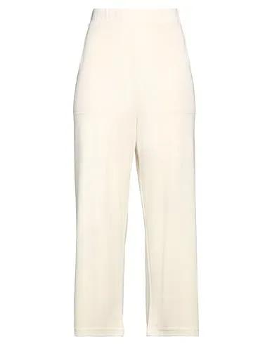 Cream Jersey Casual pants