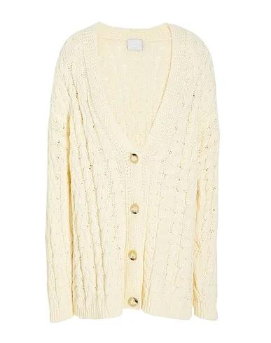 Cream Knitted Cardigan ORGANIC COTTON CABLE KNIT CARDIGAN
