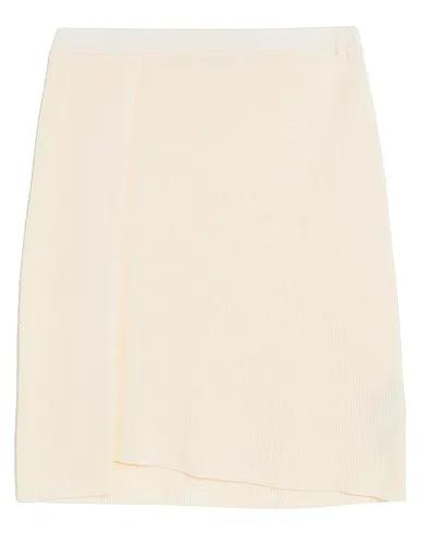 Cream Knitted Mini skirt
