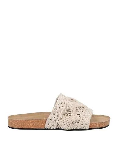 Cream Knitted Sandals