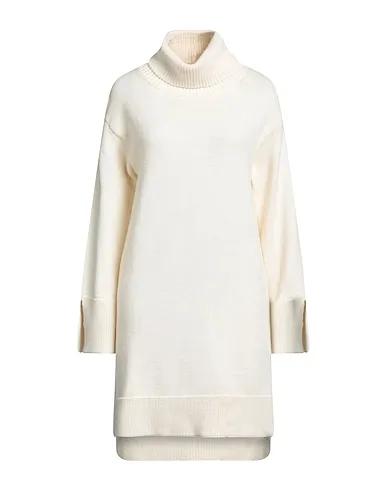 Cream Knitted Short dress