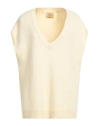 Cream Knitted Sleeveless sweater