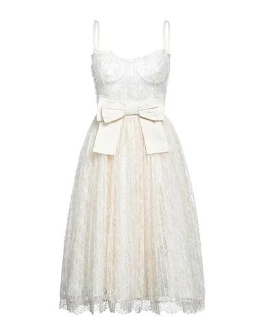 Cream Lace Midi dress