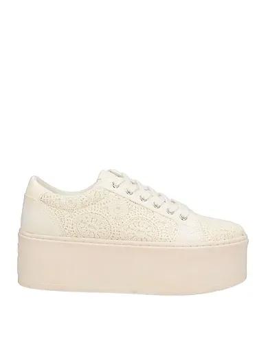 Cream Lace Sneakers