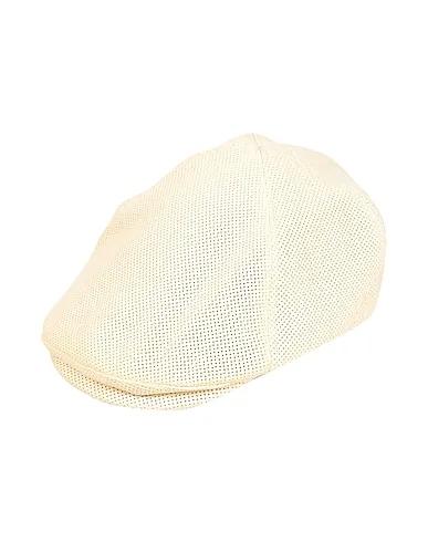 Cream Leather Hat