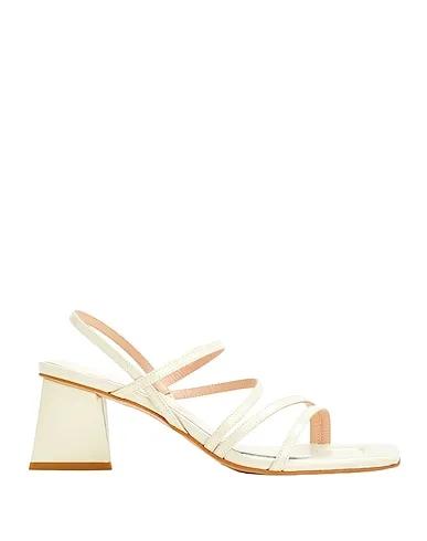 Cream Leather Sandals POLISHED LEATHER LOAFERS
