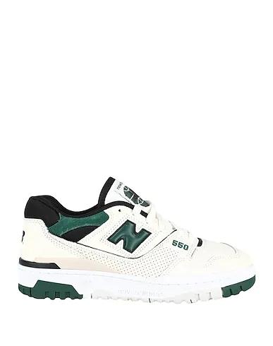 Cream Leather Sneakers 550