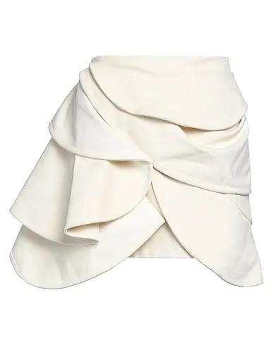 Cream Mini skirt
