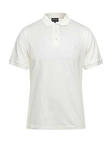 Cream Piqué Polo shirt
