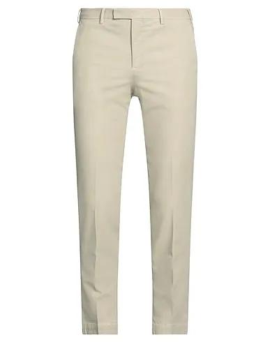 Cream Plain weave Casual pants